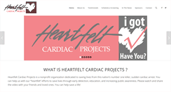 Desktop Screenshot of heartfeltcardiacprojects.org