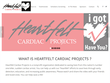 Tablet Screenshot of heartfeltcardiacprojects.org
